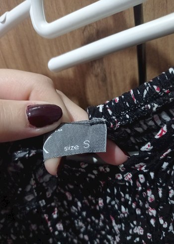 s Beden Kadın Siyah Midi Pileli Günlük Elbise
