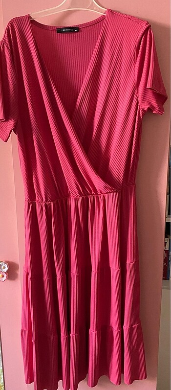 xl Beden pembe Renk Pembe elbise