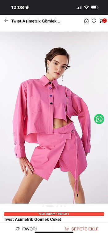 Twist pembe takım