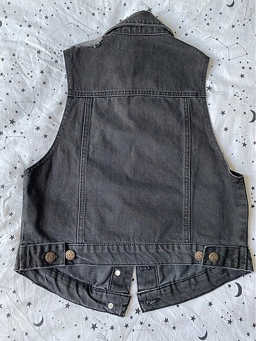 xs Beden Koton Denim Yelek
