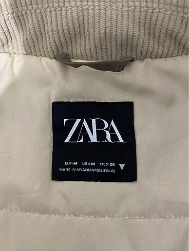 m Beden kahverengi Renk Zara Oversize Ceket