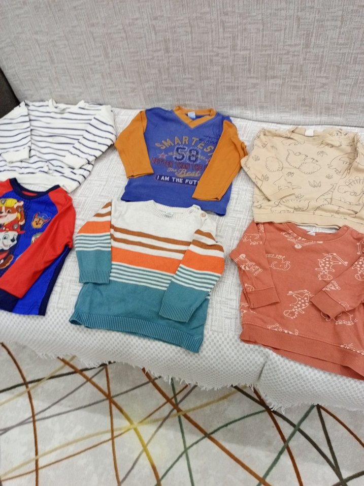 Nakışlı Erkek Çocuk Triko Kardan Adam Kazak - Görsel 5