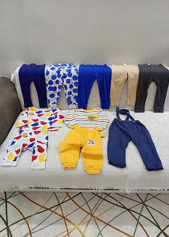 Renkli Baskılı Erkek Bebek Takımı - Görsel 2