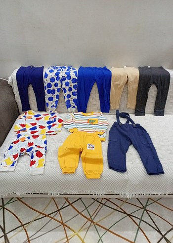 Renkli Baskılı Erkek Bebek Takımı - Görsel 3