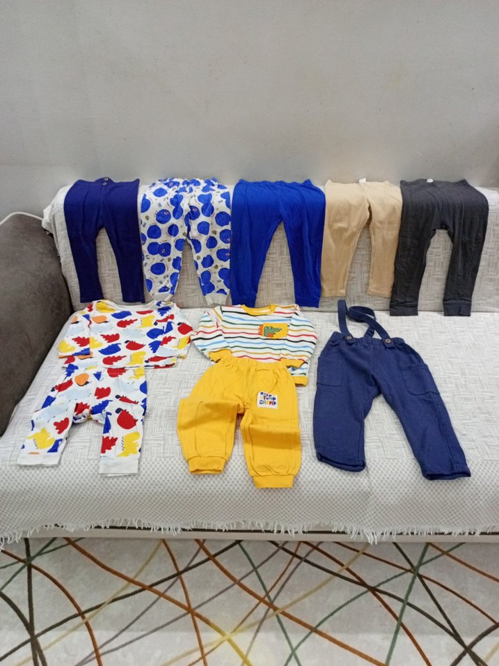 Renkli Baskılı Erkek Bebek Takımı - Görsel 2