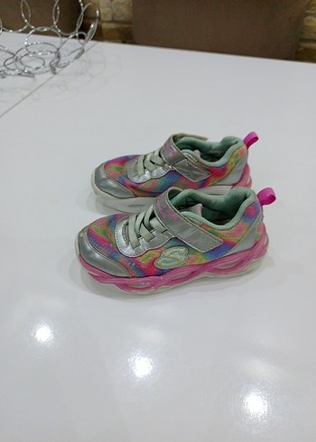 Kız Çocuk Çok Renkli Bağcıklı Spor Ayakkabı - Görsel 3