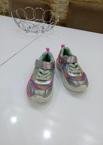 Kız Çocuk Çok Renkli Bağcıklı Spor Ayakkabı - Görsel 6