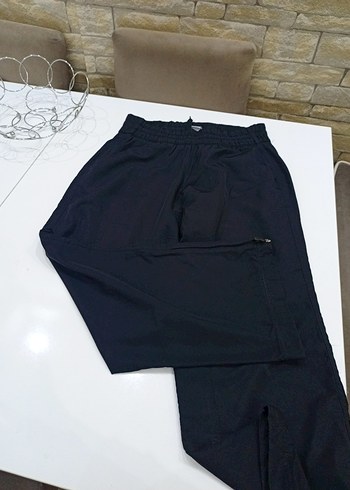 Kadın Siyah Bel Detaylı Rahat Kumaş Pantolon - Görsel 5