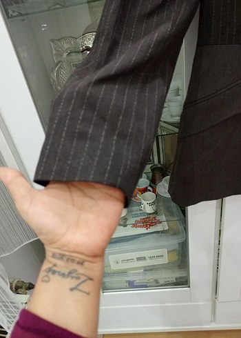 Düğmeli Kahverengi Kadın Blazer Ceket - Görsel 7