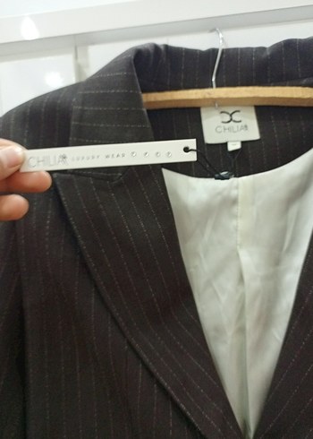 Düğmeli Kahverengi Kadın Blazer Ceket - Görsel 6