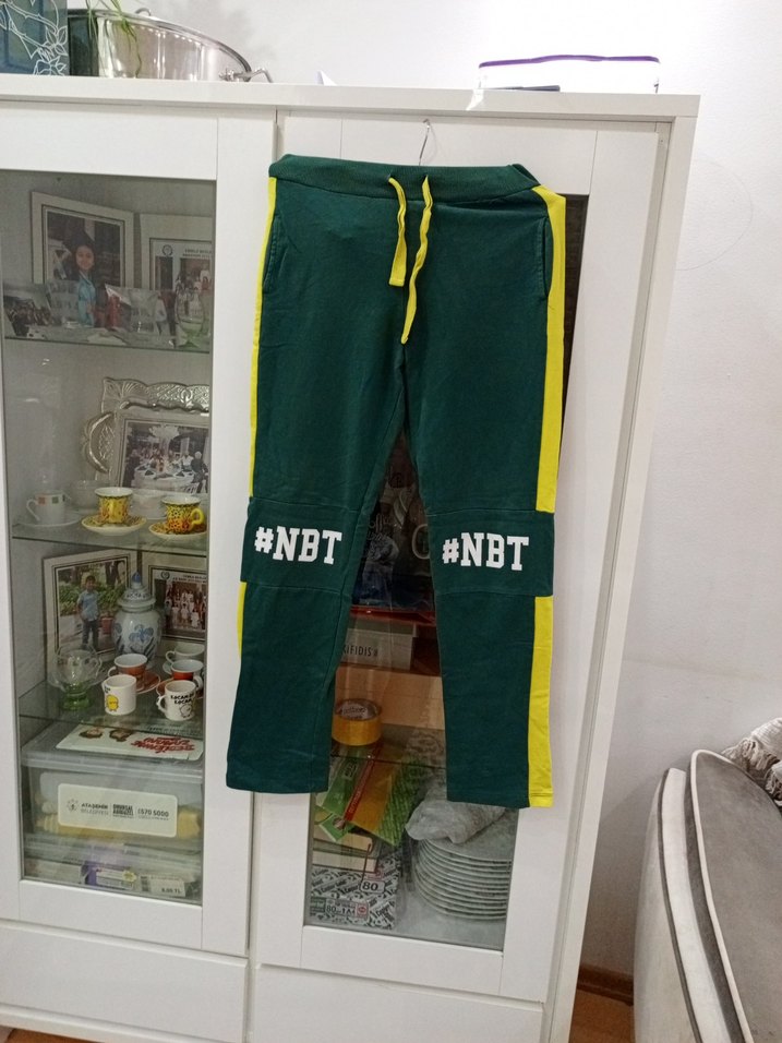 Beli Bağcıklı Yeşil Erkek Eşofman Altı - Görsel 2