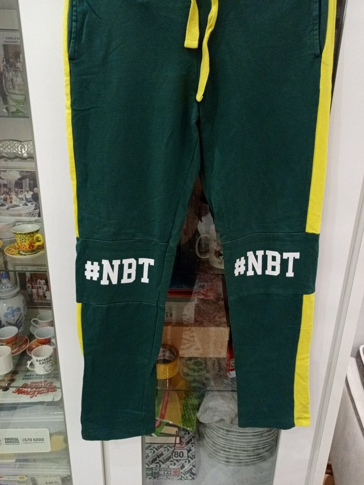 Beli Bağcıklı Yeşil Erkek Eşofman Altı - Görsel 3