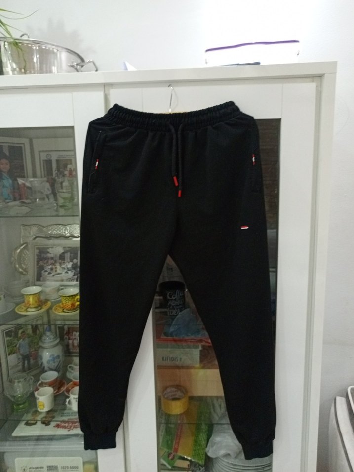 Siyah Erkek Rahat Kesim Eşofman Altı - Görsel 2