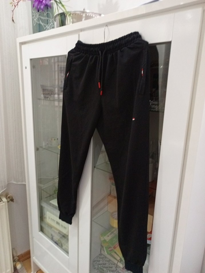 Siyah Erkek Rahat Kesim Eşofman Altı - Görsel 3