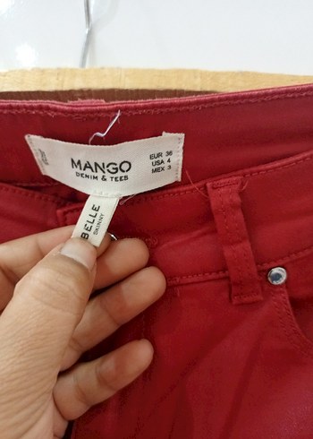 Kırmızı Kadın Midi Kumaş Pantolon - Görsel 8