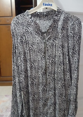 Leopar Desenli gömlek - Görsel 3