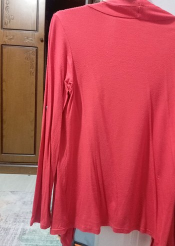 Çiçek Desenli Kırmızı bluz - Görsel 4