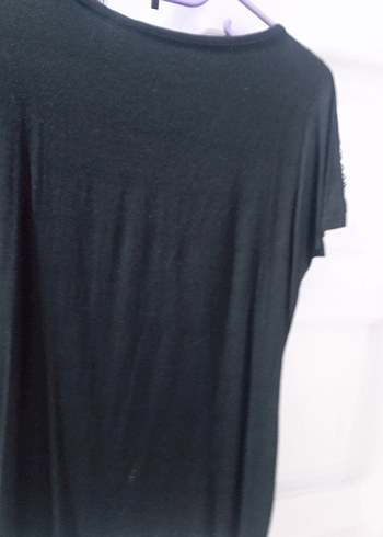 siyah pullu bluz - Görsel 4