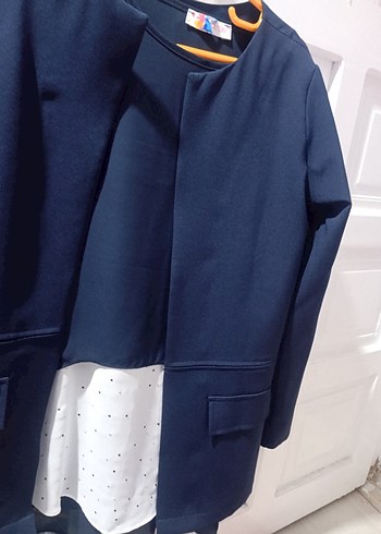 lacivert bluz ceketli - Görsel 7