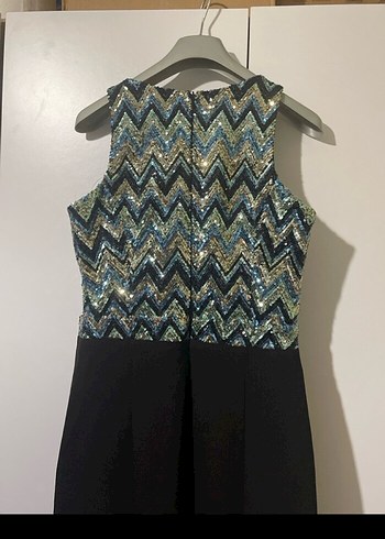 yeşil uzun balık abiye - Görsel 3