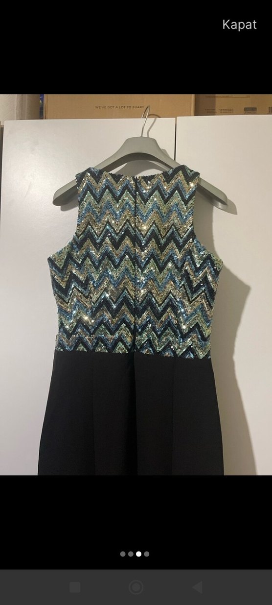 yeşil uzun balık abiye - Görsel 3