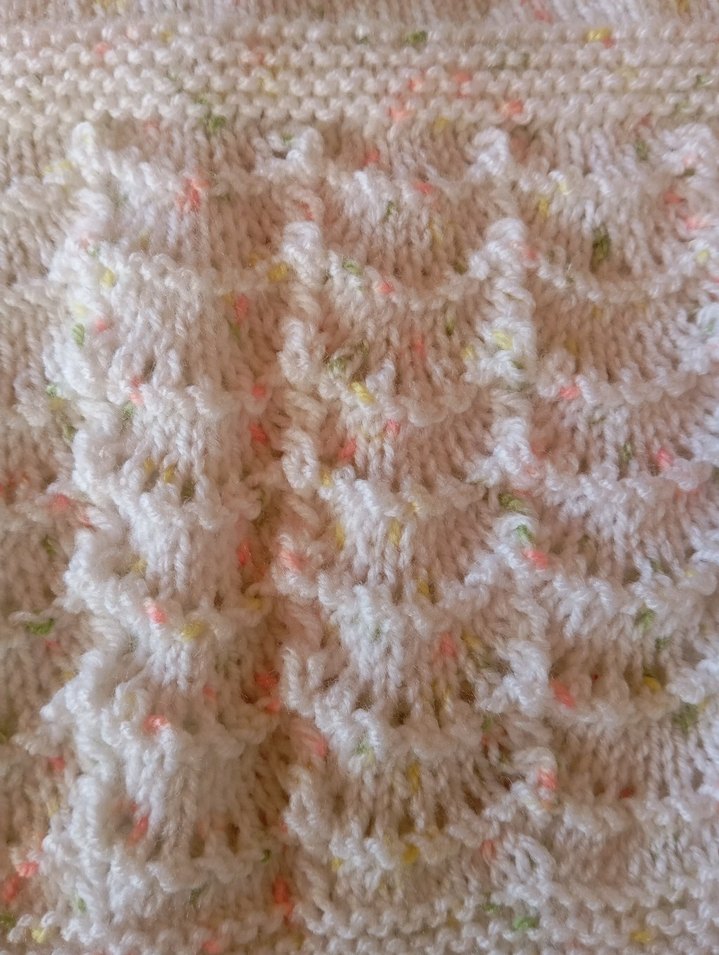 Beyaz Örgü Kız Çocuk Vintage Yelek - Görsel 4