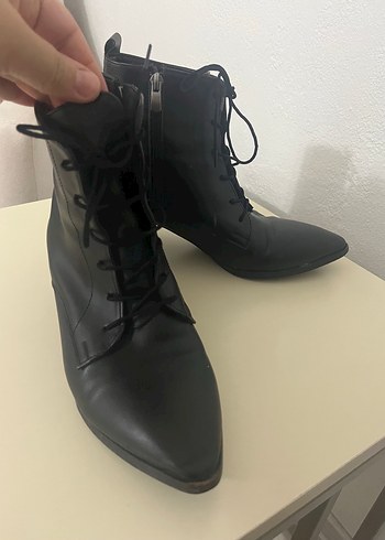 U.S Polo Assn. Sik Siyah Deri Bilek Botu