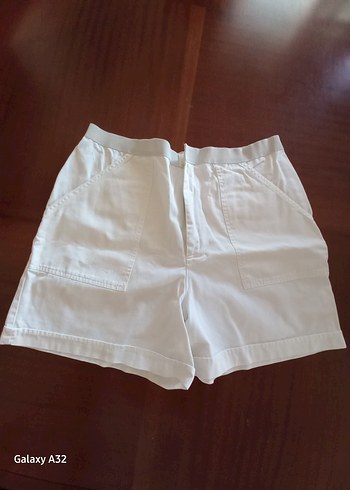 Erkek Yazlık Beyaz Şort - Görsel 2
