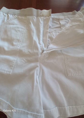 Erkek Yazlık Beyaz Şort - Görsel 7