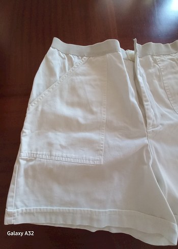 Erkek Yazlık Beyaz Şort - Görsel 5