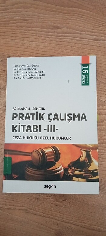 Ceza Özel Pratik çalışma kitabı Özer Özbek 