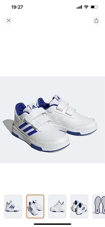 31 Beden beyaz Renk Adidas tensaur çocuk spor ayakkabı
