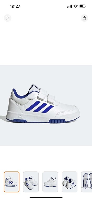31 Beden beyaz Renk Adidas tensaur çocuk spor ayakkabı