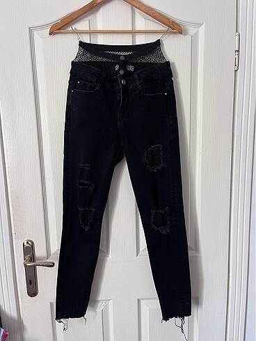 Zara ZARA Fİle detaylı sexy jean pantolon