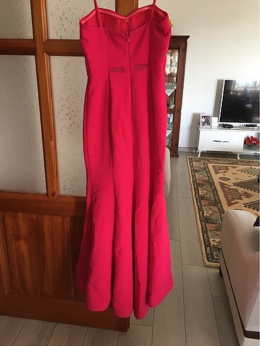Diğer Pembe Uzun abiye elbise 3 numara