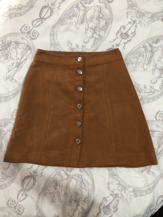 H&M koyu hardal rengi etek