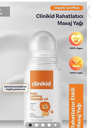 Clinikid masaj yağı