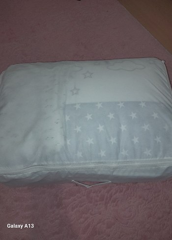 Gri Yıldız Desenli Çocuk Uyku Örtüsü takım 60×120 - Görsel 2