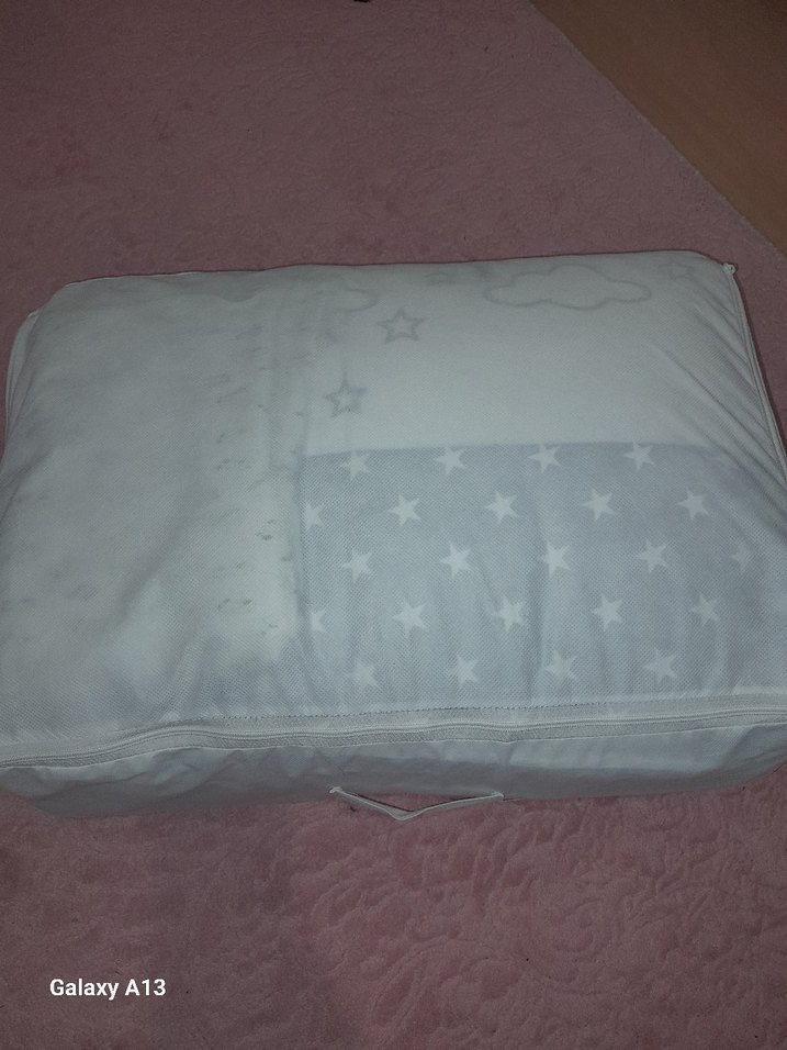 Gri Yıldız Desenli Çocuk Uyku Örtüsü takım 60×120 - Görsel 2