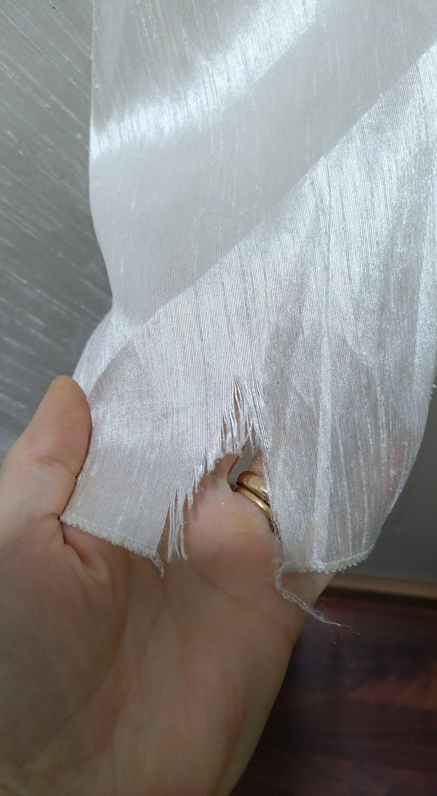 Uzun Beyaz İşlemeli Abiye Elbise - Görsel 3