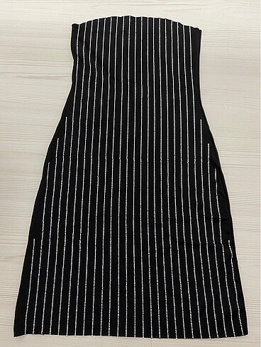 Zara Mini elbise taşlı straplez