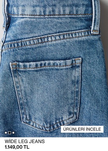 H&M wide leg jeans - Görsel 7