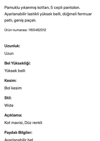 H&M wide leg jeans - Görsel 8