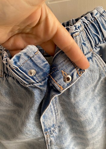 H&M Geniş Paça Kese Kağıdı belli jeans - Görsel 5