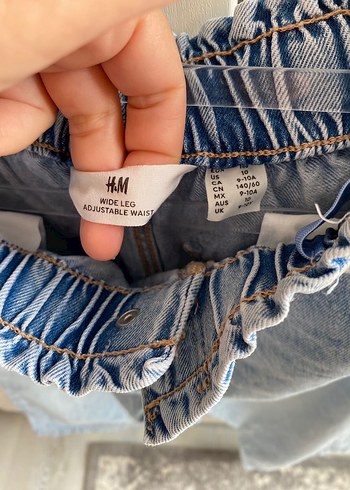 H&M Geniş Paça Kese Kağıdı belli jeans - Görsel 4