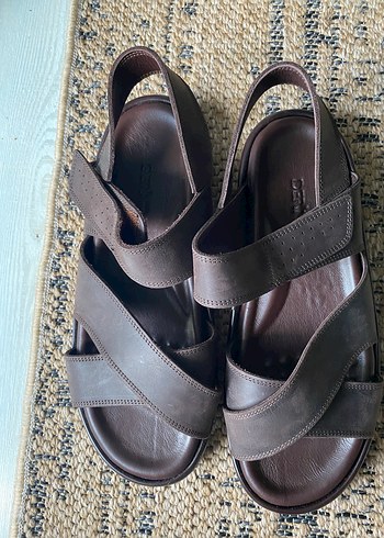 Derimod Erkek Kahverengi Deri Sandalet - Görsel 5