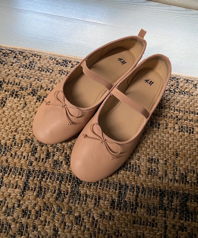 Bej Kız Çocuk Babet Ayakkabı Fiyonklu - Görsel 3