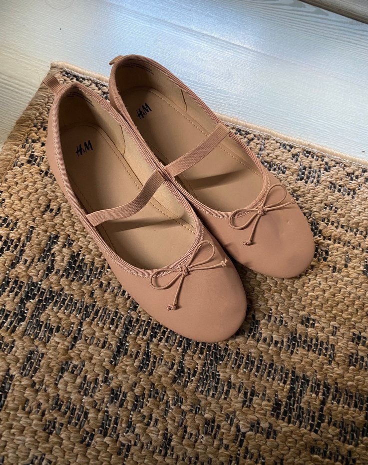 Bej Kız Çocuk Babet Ayakkabı Fiyonklu - Görsel 2