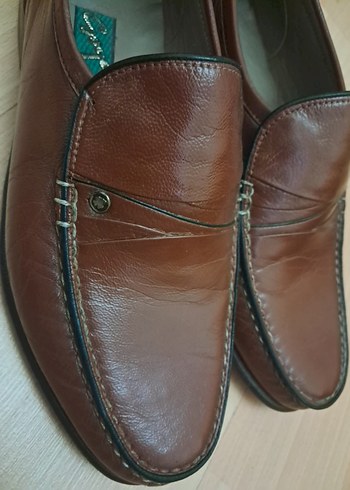 Klasik Kahverengi Deri Erkek Ayakkabı - Görsel 5