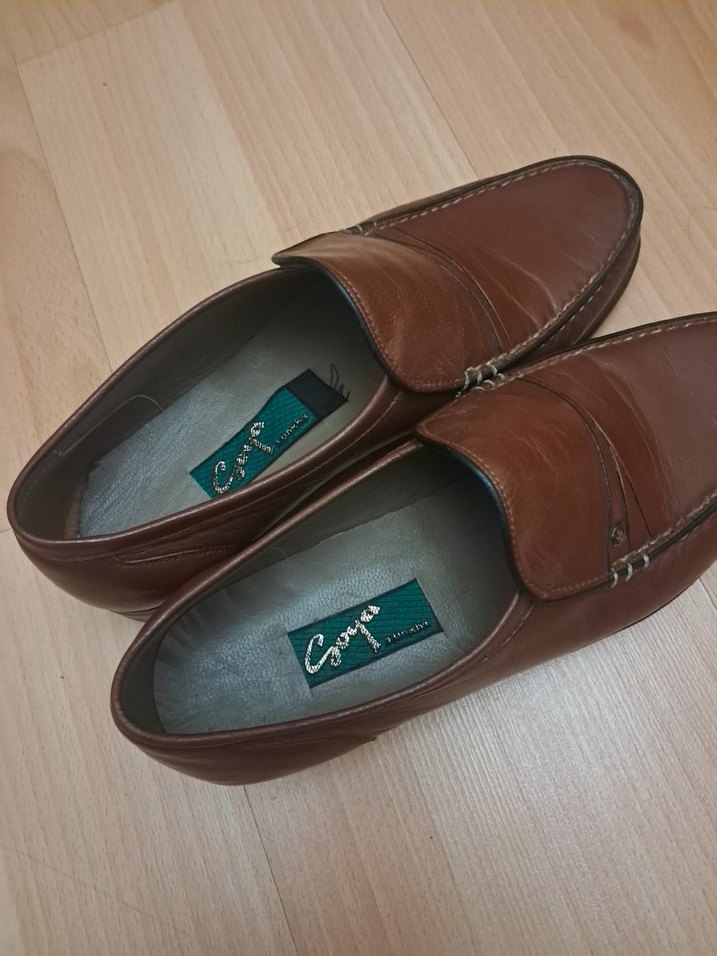 Klasik Kahverengi Deri Erkek Ayakkabı - Görsel 4